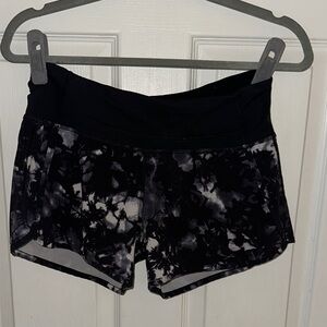 lululemon athletica Black and White Athletic Shorts
